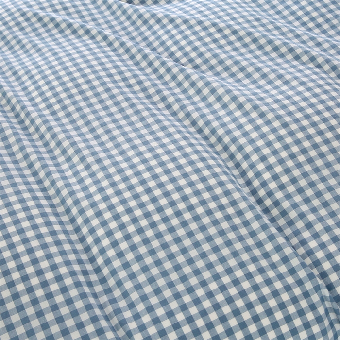 91家纺网 家纺一手货源 找家纺 凌云家纺 2025新款A类全棉水洗棉床垫套三件套四件套学生宿舍 雅致-蓝