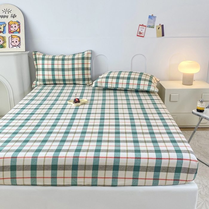 91家纺网 家纺一手货源 找家纺 帛织澜家纺 2026新款喷气12868系列纯棉印花单床笠 巴黎岛