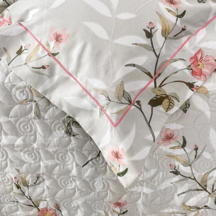 91家纺网 家纺一手货源 找家纺 优乐家纺 2025新款纯棉斜纹床盖款单层被套四件套 挪威香草