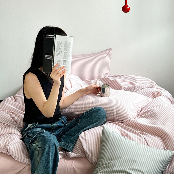 91家纺网 家纺一手货源 找家纺 （总）窝米 2024新款13370全棉极简风四件套系列