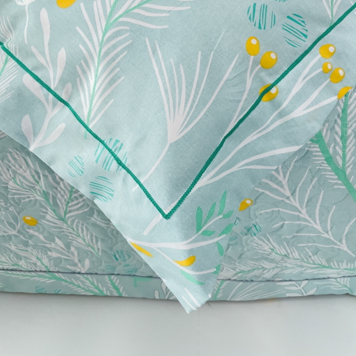 91家纺网 家纺一手货源 找家纺 优乐家纺 2025新款纯棉斜纹床盖款单层被套四件套 嫣然