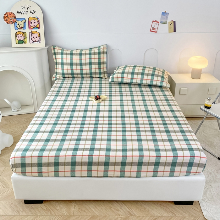 91家纺网 家纺一手货源 找家纺 帛织澜家纺 2026新款喷气12868系列纯棉印花单床笠 巴黎岛