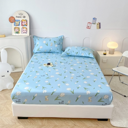 91家纺网 家纺一手货源 找家纺 （总）帛织澜家纺 2025新款喷气12868系列纯棉印花单床笠