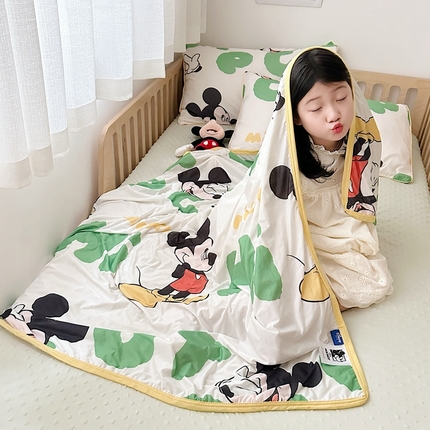 91家纺网 家纺一手货源 找家纺 （总）大彩 2024新款A类凉感丝迪士尼小凉皮豆豆盖毯