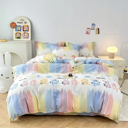 91家纺网 家纺一手货源 找家纺 （总）帛织澜 12868全棉喷气印花四件套