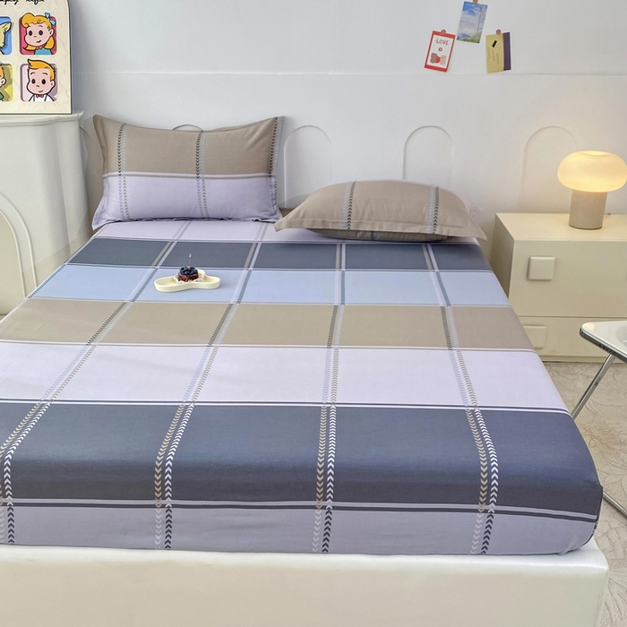 91家纺网 家纺一手货源 找家纺 帛织澜家纺 2025新款喷气12868系列纯棉印花单床笠 奇幻曲