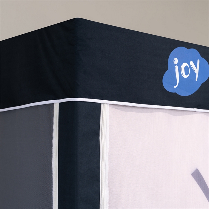 91家纺网 家纺一手货源 找家纺 新太阳蚊帐 2025新款涂层遮光防蚊款学生床帘 开心聚会