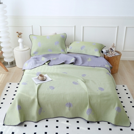 91家纺网 家纺一手货源 找家纺 （总）朴尔家纺-毛巾被 2024新款柔绵绵风贝壳针复合工艺六层纱布毛巾被盖毯