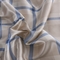 91家纺网 家纺一手货源 找家纺 经年 2024新款条纹丝绸冰丝单被套 灰蓝方格