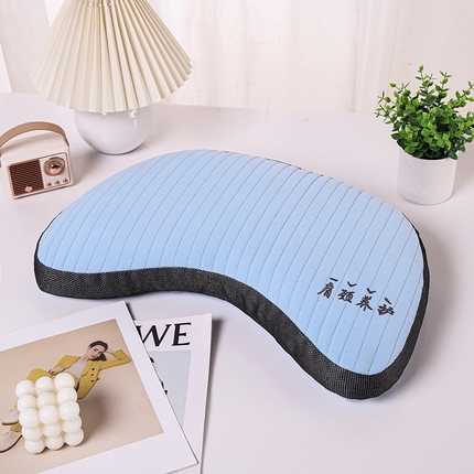 91家纺网 家纺一手货源 找家纺 （总）明星枕业 全棉砂洗荞麦枕肩颈养护枕