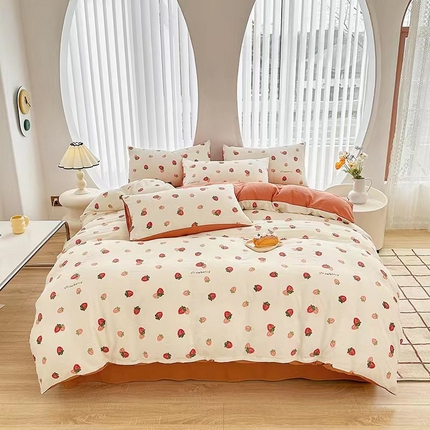 91家纺网 家纺一手货源 找家纺 （总）斯卡诺家纺 2024新款泡泡棉夏被四件套