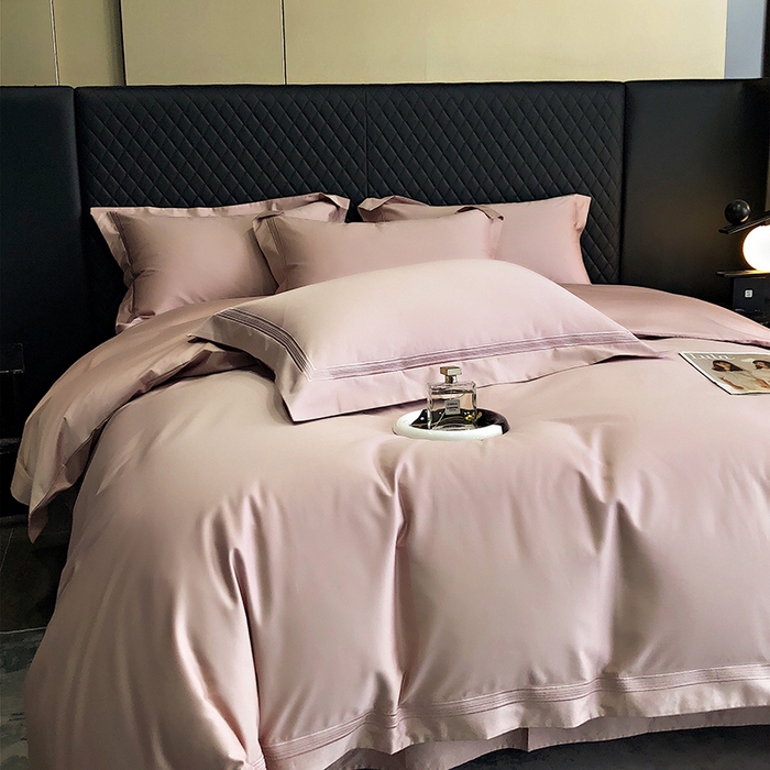 91家纺网 家纺一手货源 找家纺 （总）梵克保罗 2024新款100支长绒棉五线绣四件套