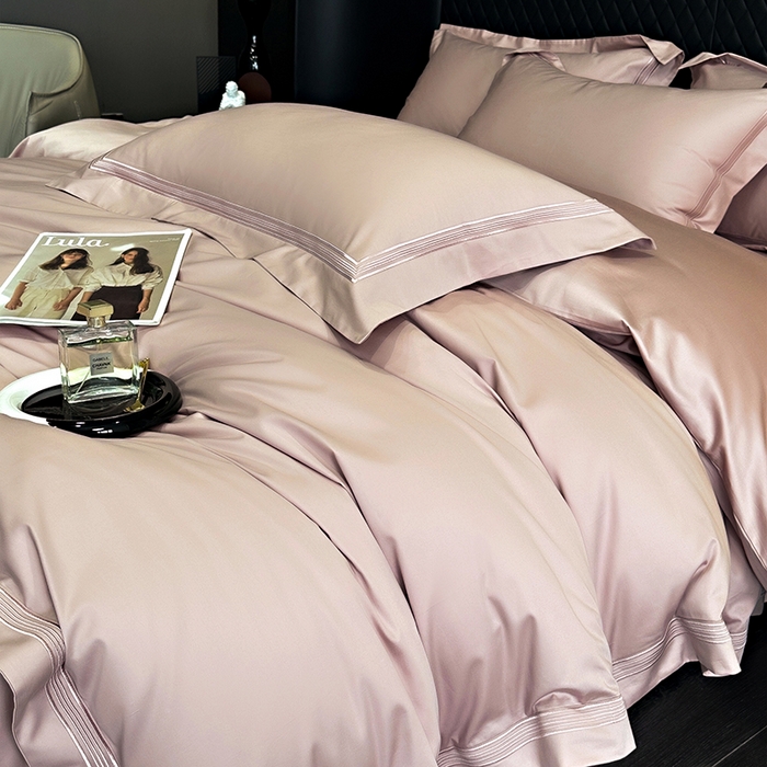 91家纺网 家纺一手货源 找家纺 （总）梵克保罗 2024新款100支长绒棉五线绣四件套