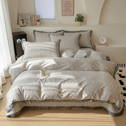 91家纺网 家纺一手货源 找家纺 百寐 2024新款13372全棉床盖四件套 忆江南