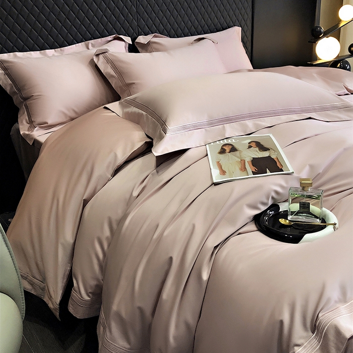 91家纺网 家纺一手货源 找家纺 （总）梵克保罗 2024新款100支长绒棉五线绣四件套