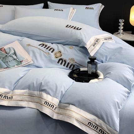 91家纺网 家纺一手货源 找家纺 （总）奥汀洛家纺 2025新款亲肤棉磨毛刺四件套-米娅