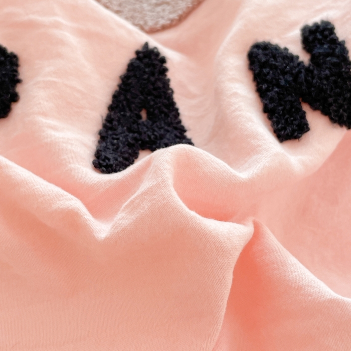 91家纺网 家纺一手货源 找家纺 葡萄家纺 2024款水果熊猫系列云朵水洗棉毛巾绣四件套第二批（提供买家秀） 香芋波波-粉