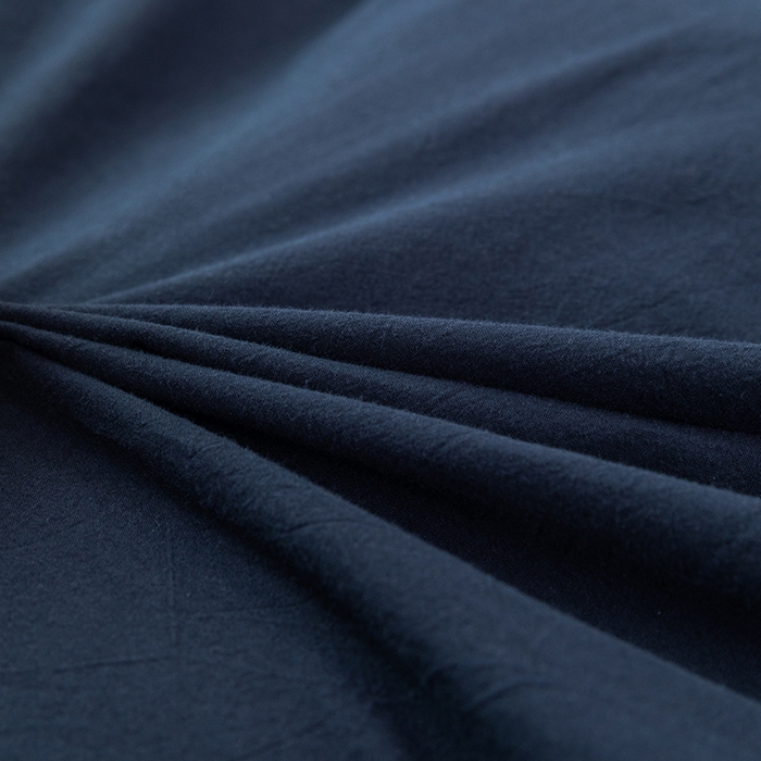 91家纺网 家纺一手货源 找家纺 羋多（原穆琪） 2024新款A类全棉色织水洗棉纯色四件套 藏青