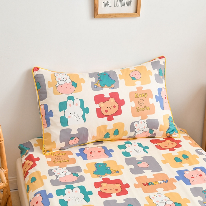 91家纺网 家纺一手货源 找家纺 (总) ds生活馆 2025新款幼儿园学生60支贡缎长绒棉纯棉单枕套