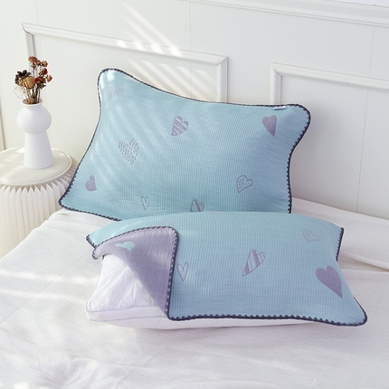 91家纺网 家纺一手货源 找家纺 （总）朴尔家纺-毛巾被 2024新款柔绵绵风贝壳针复合工艺六层纱布枕巾