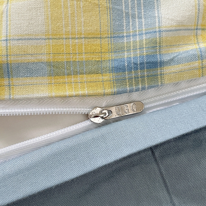 91家纺网 家纺一手货源 找家纺 琪格格纺织 2024新款40支13372纯棉良品系列四件套 星空黄