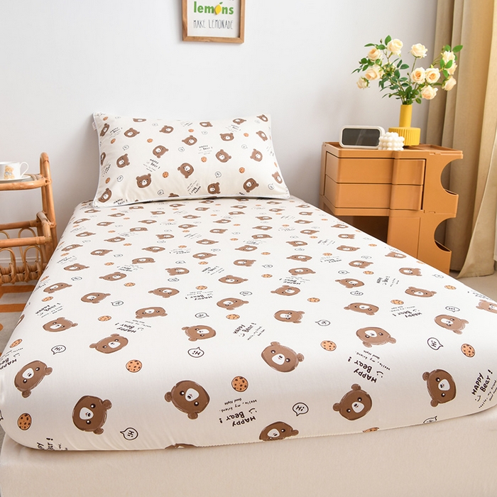 91家纺网 家纺一手货源 找家纺 （总）ds生活馆 2025新款幼儿园学生60支贡缎长绒棉纯棉单床笠