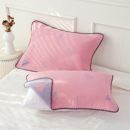 91家纺网 家纺一手货源 找家纺 （总）朴尔家纺-毛巾被 2024新款柔绵绵风贝壳针复合工艺六层纱布枕巾