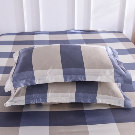 91家纺网 家纺一手货源 找家纺 （总）9经年 2025新款条纹丝绸冰丝水洗真丝单枕套 直播爆款