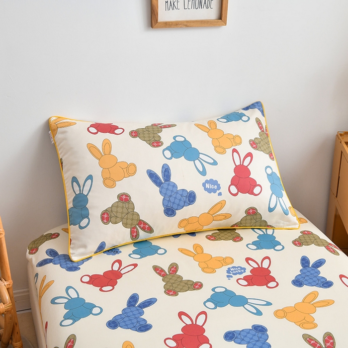 91家纺网 家纺一手货源 找家纺 (总) ds生活馆 2025新款幼儿园学生60支贡缎长绒棉纯棉单枕套