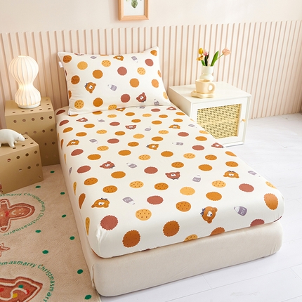 91家纺网 家纺一手货源 找家纺 （总）ds生活馆 2025新款幼儿园学生60支贡缎长绒棉纯棉单床笠