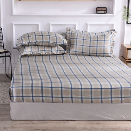 91家纺网 家纺一手货源 找家纺 （总）9经年 2025新款条纹丝绸水洗真丝单床笠 直播爆款