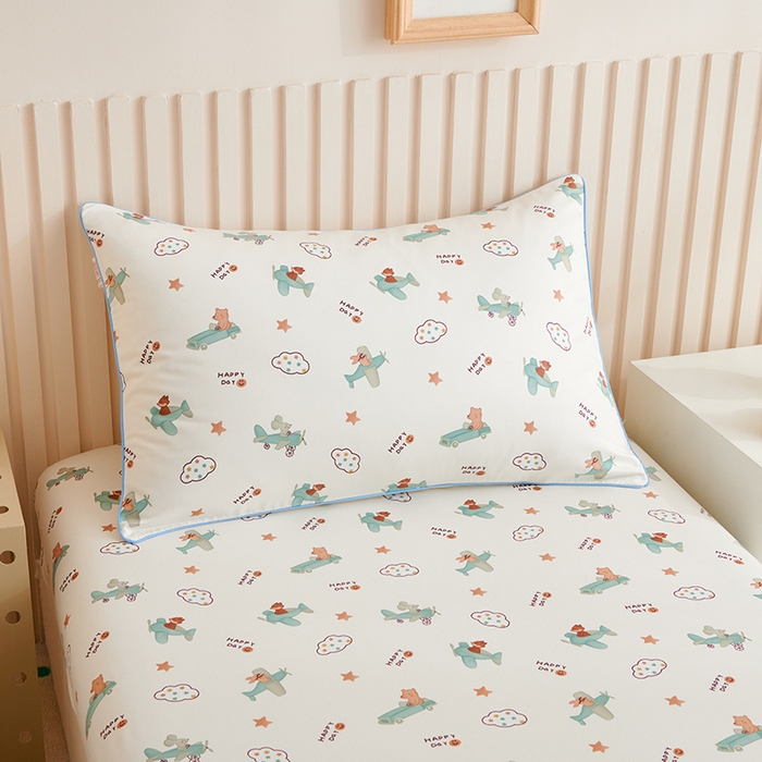 91家纺网 家纺一手货源 找家纺 (总) ds生活馆 2025新款幼儿园学生60支贡缎长绒棉纯棉单枕套