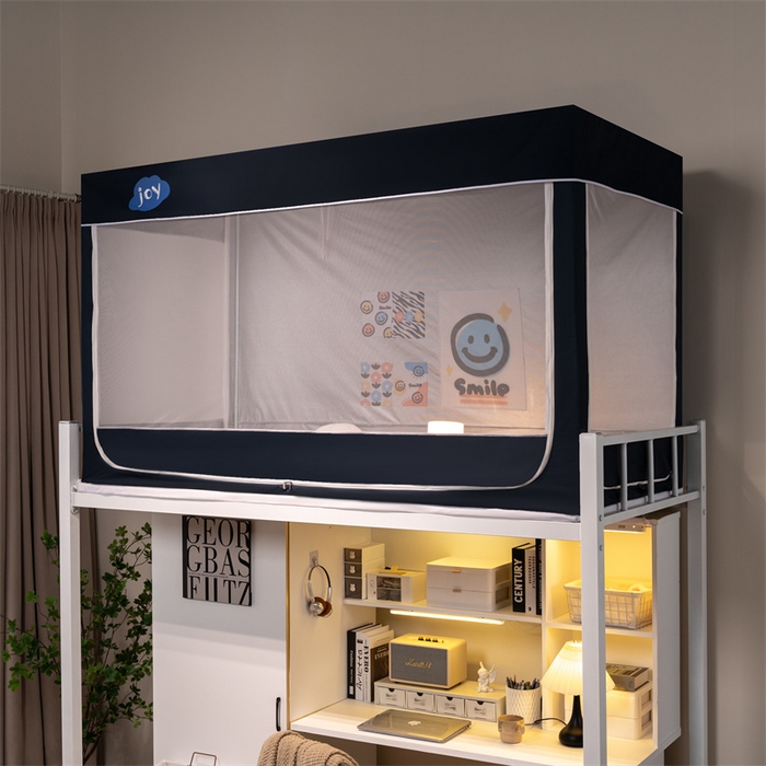 91家纺网 家纺一手货源 找家纺 新太阳蚊帐 2025新款涂层遮光防蚊款学生床帘 开心聚会