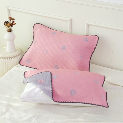 91家纺网 家纺一手货源 找家纺 （总）朴尔家纺-毛巾被 2024新款柔绵绵风贝壳针复合工艺六层纱布枕巾