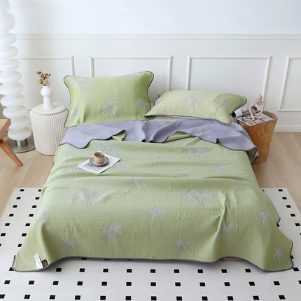 91家纺网 家纺一手货源 找家纺 （总）朴尔家纺-毛巾被 2024新款柔绵绵风贝壳针复合工艺六层纱布毛巾被盖毯