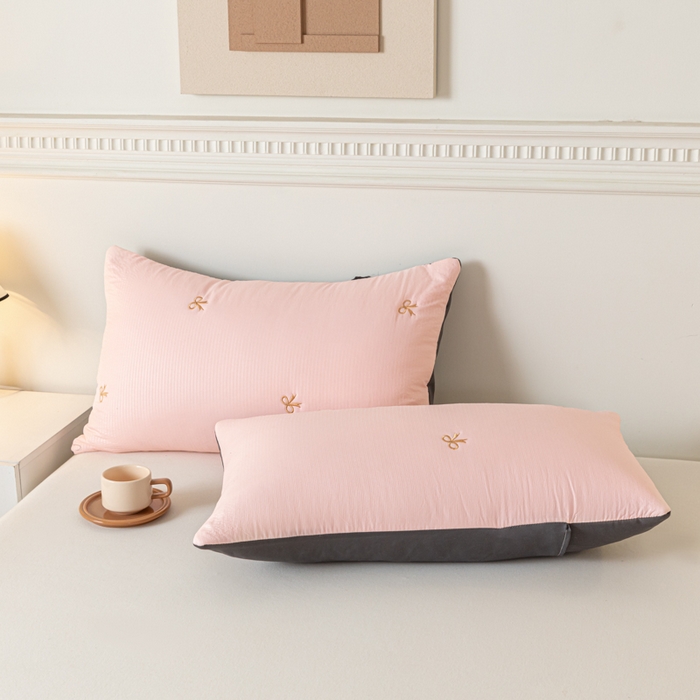 91家纺网 家纺一手货源 找家纺 梦初语 2024新款刺绣小竺棉大豆夏被 蝴蝶结-玉