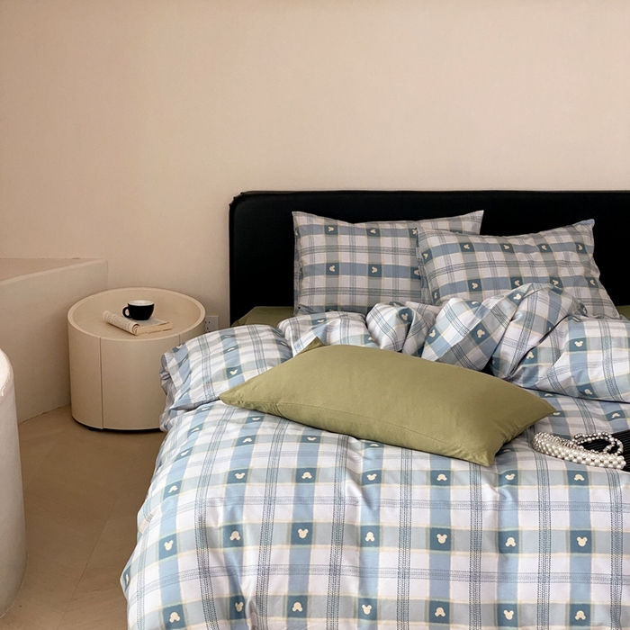 91家纺网 家纺一手货源 找家纺 嘉汀兰家居 2024新款40s全棉印花四件套系列  小熊星座