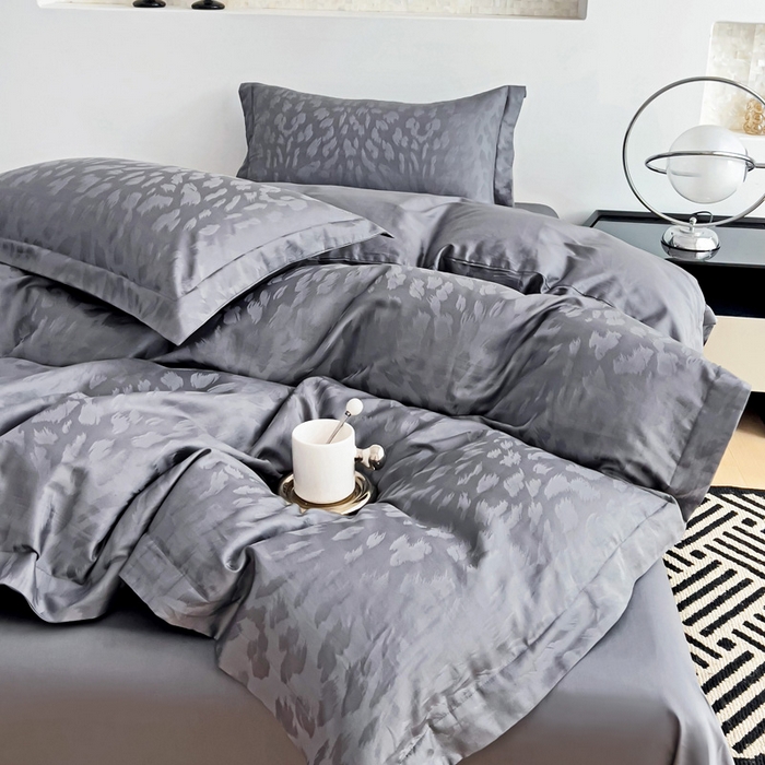 91家纺网 家纺一手货源 找家纺 品乐家纺 2024新款100支长绒棉提花 枕套 音色帝灰