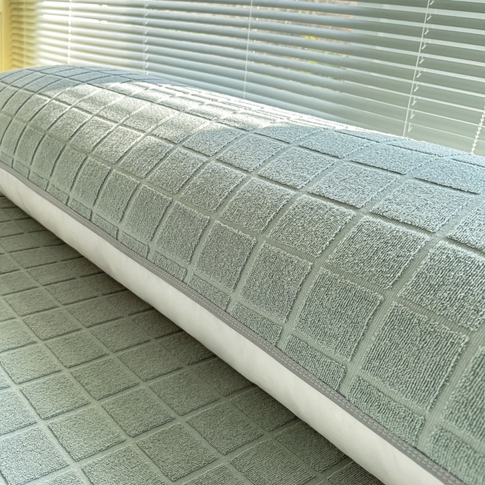 91家纺网 家纺一手货源 找家纺 爱港家纺 2024全棉A类毛巾被 纱布升级款长枕巾 情侣枕巾 枕芯保护套 暖棉.绿