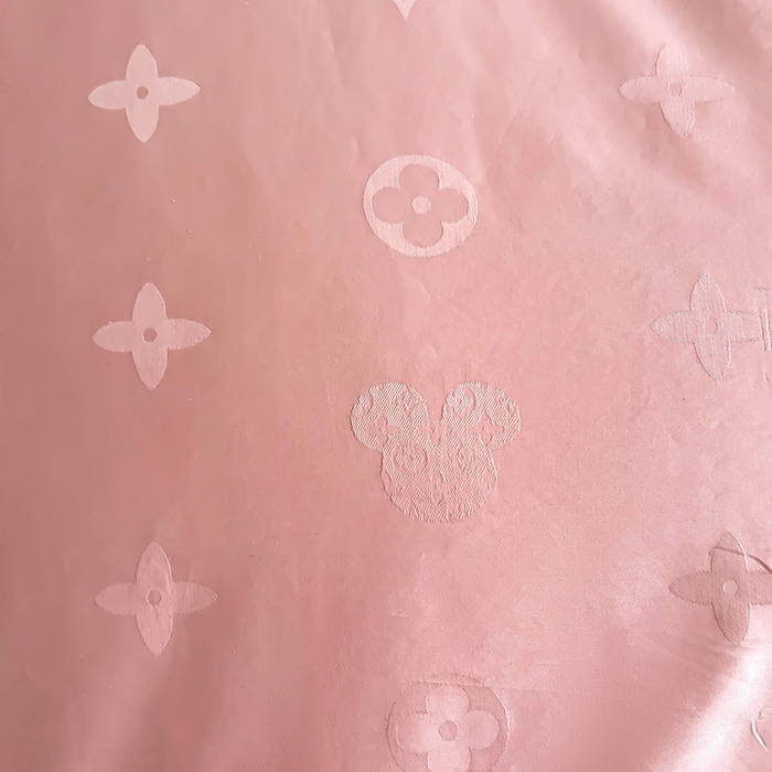 91家纺网 家纺一手货源 找家纺 品乐家纺 2024新款100支长绒棉提花 枕套 音色粉色