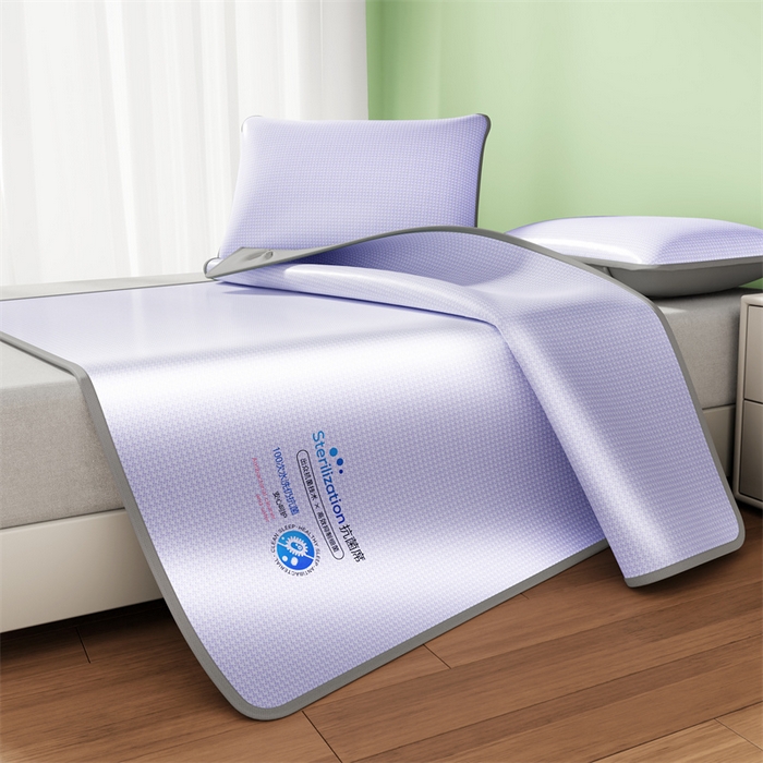 91家纺网 家纺一手货源 找家纺 叠派家纺 2024新款抗菌冰激凌烫画系列床单床笠 冰淇淋-梦幻紫床单款