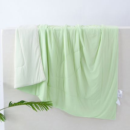 91家纺网 家纺一手货源 找家纺 （总）默忆 2025新款素色凉感丝夏被