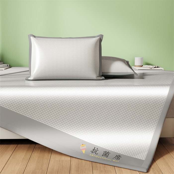 91家纺网 家纺一手货源 找家纺 叠派家纺 2024新款抗菌冰激凌凉席系列 冰淇淋-烟灰