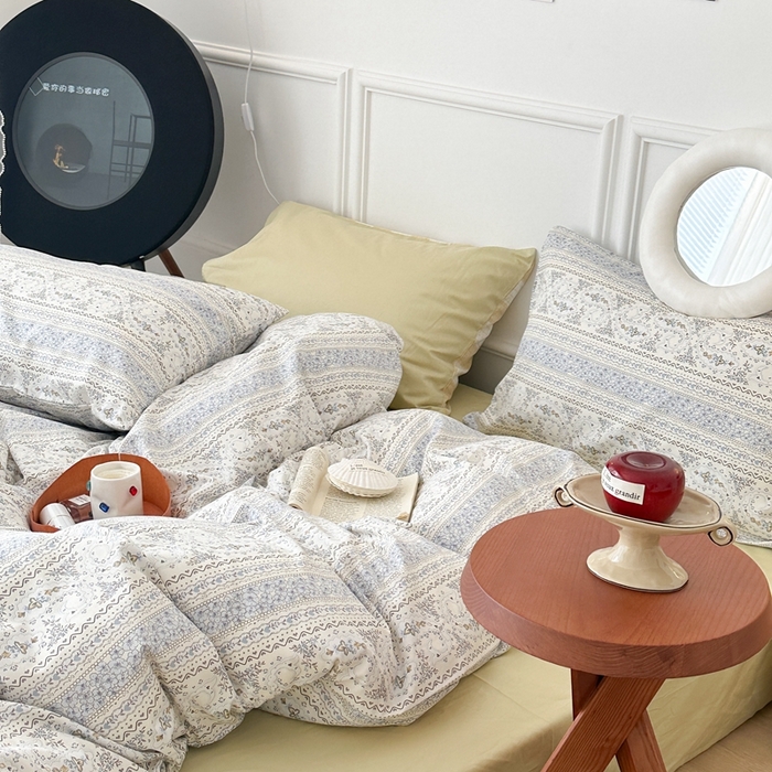 91家纺网 家纺一手货源 找家纺 昔可家纺 2024新款中古系列花四件套 中古国风