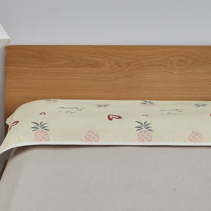 91家纺网 家纺一手货源 找家纺 爱港家纺 2024全棉A类毛巾被 纱布升级款长枕巾 情侣枕巾 枕芯保护套 菠萝