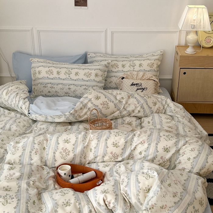 91家纺网 家纺一手货源 找家纺 （总）昔可家纺 2024新款开春小清新花四件套