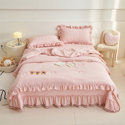 恒爱 2024新款泡泡公主床盖款夏被四件套 泡泡公主-美人玉