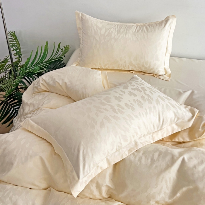 91家纺网 家纺一手货源 找家纺 品乐家纺 2024新款100支长绒棉提花 枕套 音色奶昔