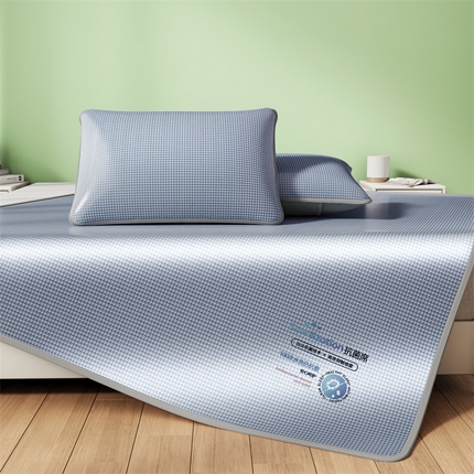 叠派家纺 2024新款抗菌冰激凌烫画系列床单床笠 冰淇淋-浅蓝床单款