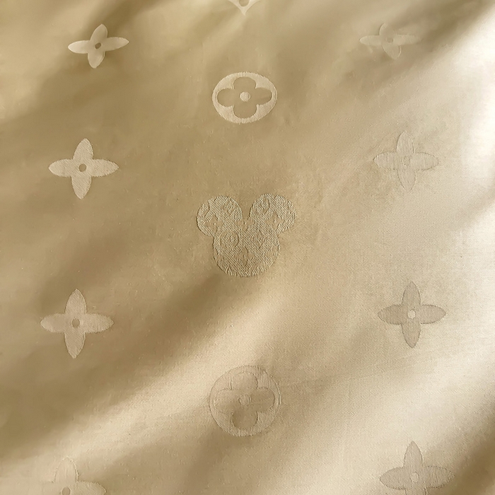 91家纺网 家纺一手货源 找家纺 品乐家纺 2024新款100支长绒棉提花 枕套 音色卡其